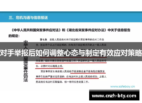 对手举报后如何调整心态与制定有效应对策略 对手举报后如何调整心态与制定有效应对策略