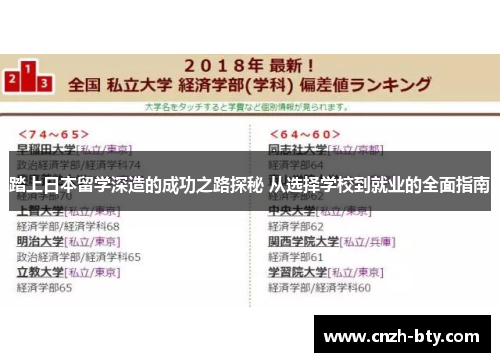 踏上日本留学深造的成功之路探秘 从选择学校到就业的全面指南